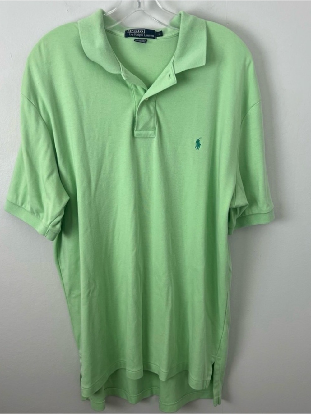 Polo Ralph Lauren Green Polo Shirt with Embroidered Pony